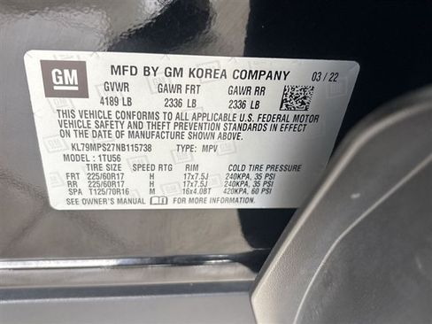 Certified 2022 Chevrolet TrailBlazer LT w/ Convenience Package FWD image 32