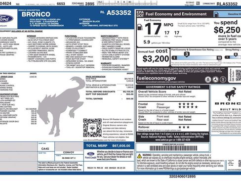 Certified 2024 Ford Bronco Wildtrak AWD/4WD image 27