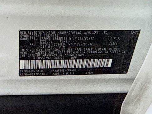 Certified 2020 Toyota RAV4 XLE w/ All Weather Liner Package image 34