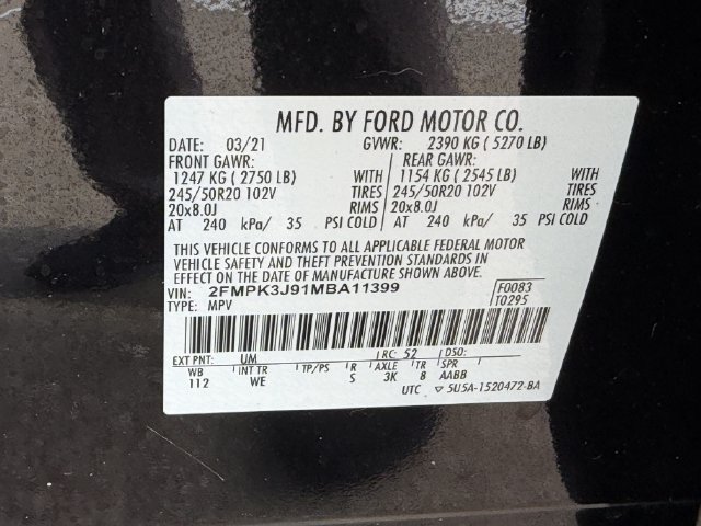Used 2021 Ford Edge ST-Line FWD image 24