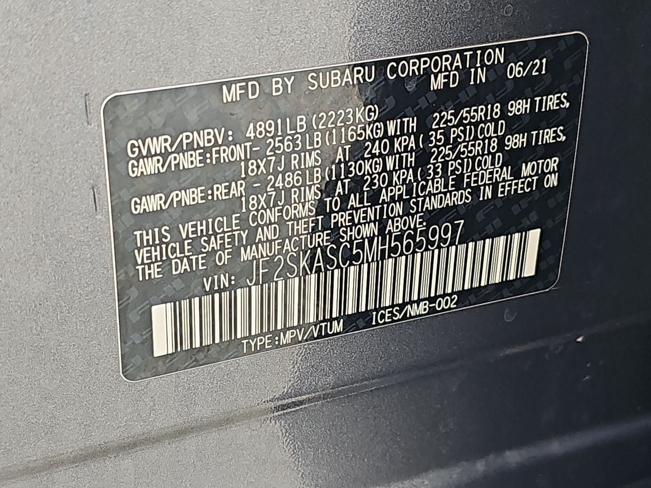Used 2021 Subaru Forester Limited AWD/4WD image 43