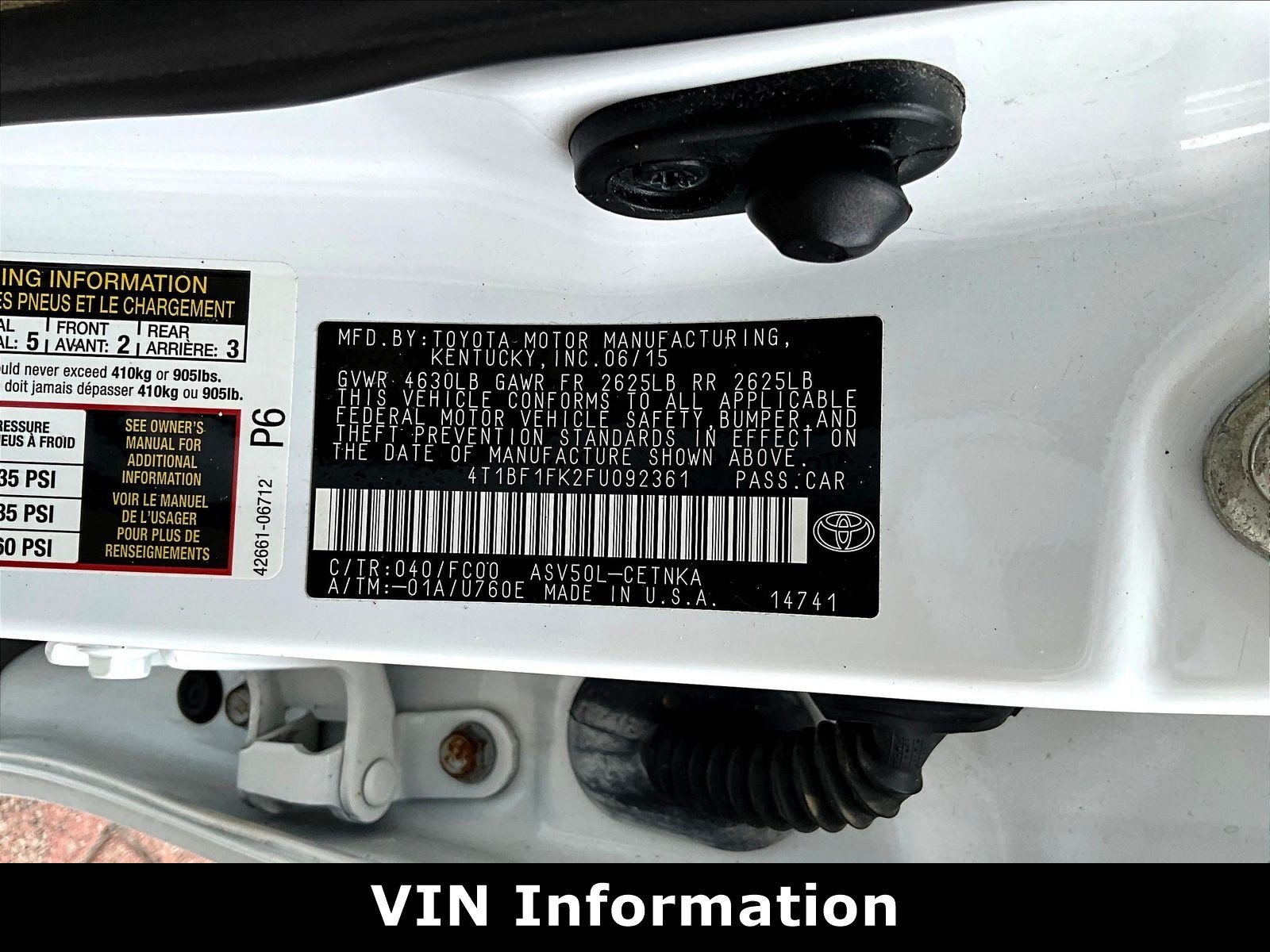 Used 2015 Toyota Camry LE FWD image 17