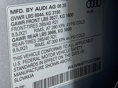 Used 2020 Audi SQ7 Prestige w/ Prestige Package AWD/4WD image 25