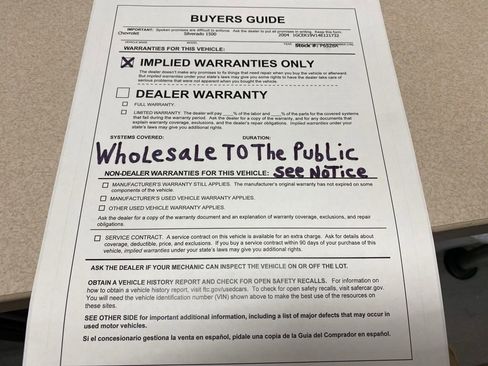 Used 2004 Chevrolet Silverado 1500 W/T w/ Skid Plate Package image 24