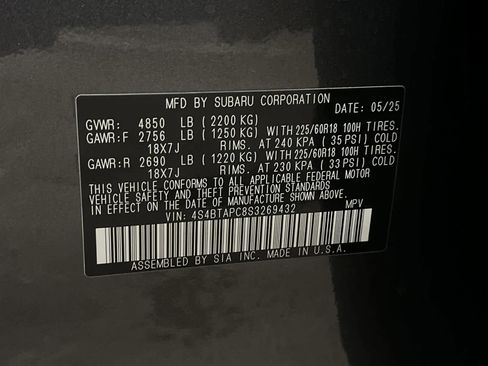 Used 2025 Subaru Outback Touring image 34