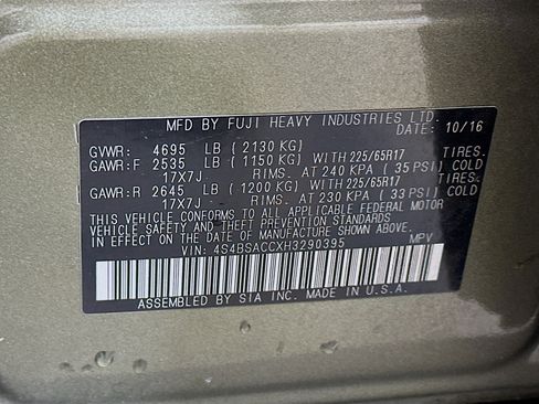 Used 2017 Subaru Outback 2.5i Premium w/ Popular Package #1 image 12