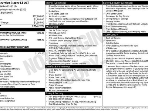 Used 2023 Chevrolet Blazer LT w/ Driver Confidence Package image 19