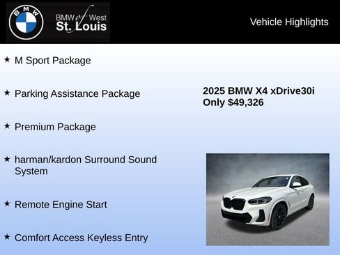 Used 2025 BMW X4 xDrive30i w/ Premium Package image 16