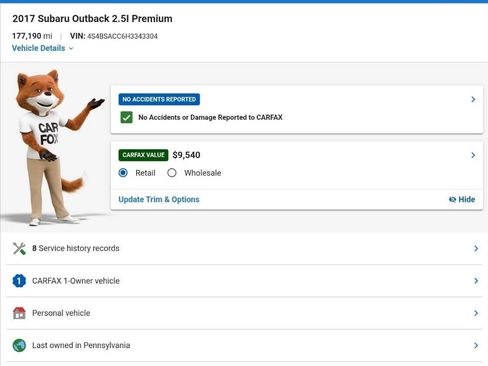 Used 2017 Subaru Outback 2.5i Premium image 3