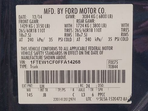 Used 2015 Ford F150 XLT w/ Equipment Group 302A Luxury RWD image 33