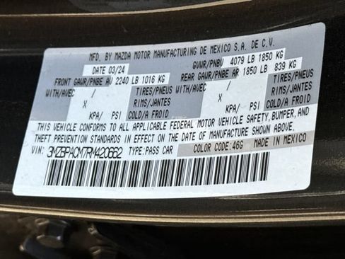 Used 2024 MAZDA MAZDA3 s FWD image 33
