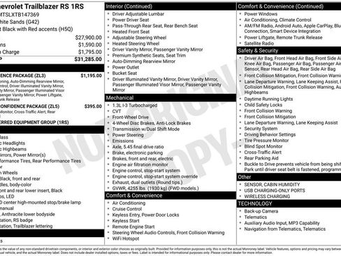 Used 2026 Chevrolet TrailBlazer RS w/ Convenience Package FWD image 4