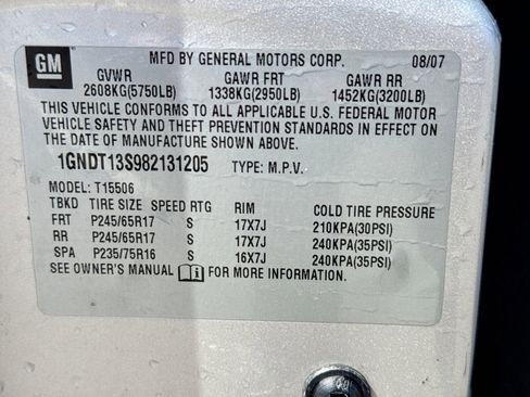 Used 2008 Chevrolet TrailBlazer LT w/ Sun And Sound Package AWD/4WD image 16