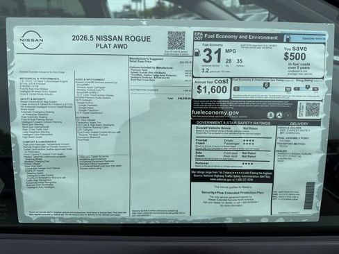 New 2026 Nissan Rogue Platinum AWD/4WD image 31