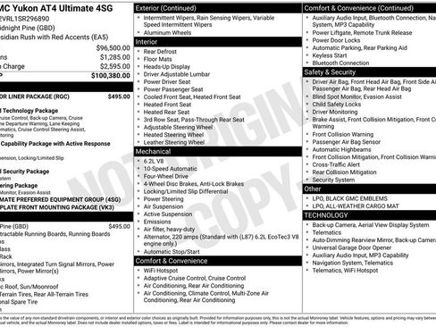 Used 2025 GMC Yukon AT4 Ultimate w/ LPO, Floor Liner Package AWD/4WD image 12