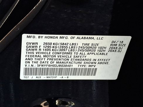 Used 2018 Honda Pilot Elite image 28