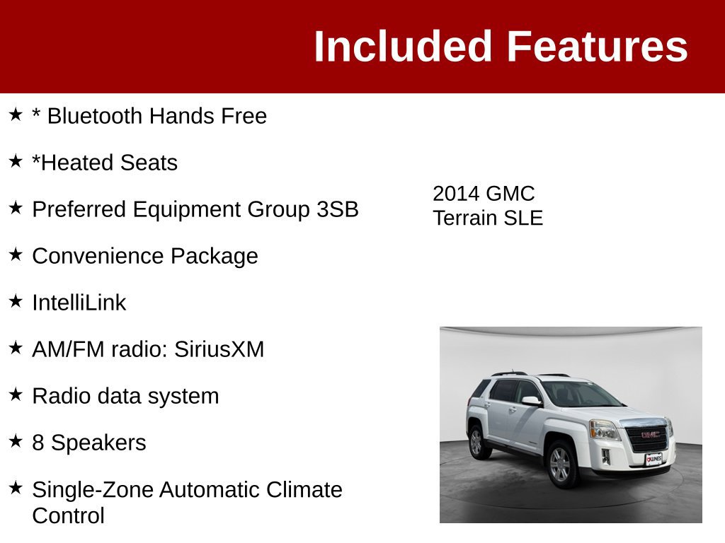 Used 2014 GMC Terrain SLE w/ Convenience Package FWD image 3