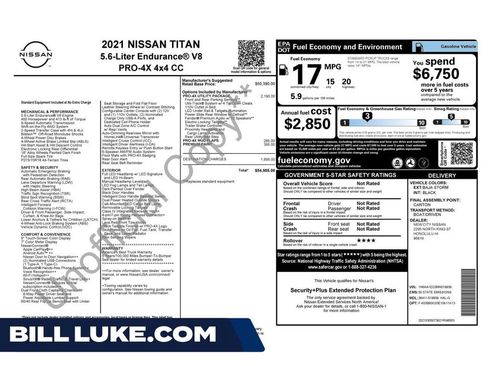 Used 2021 Nissan Titan PRO-4X w/ Pro-4x Utility Package AWD/4WD image 1