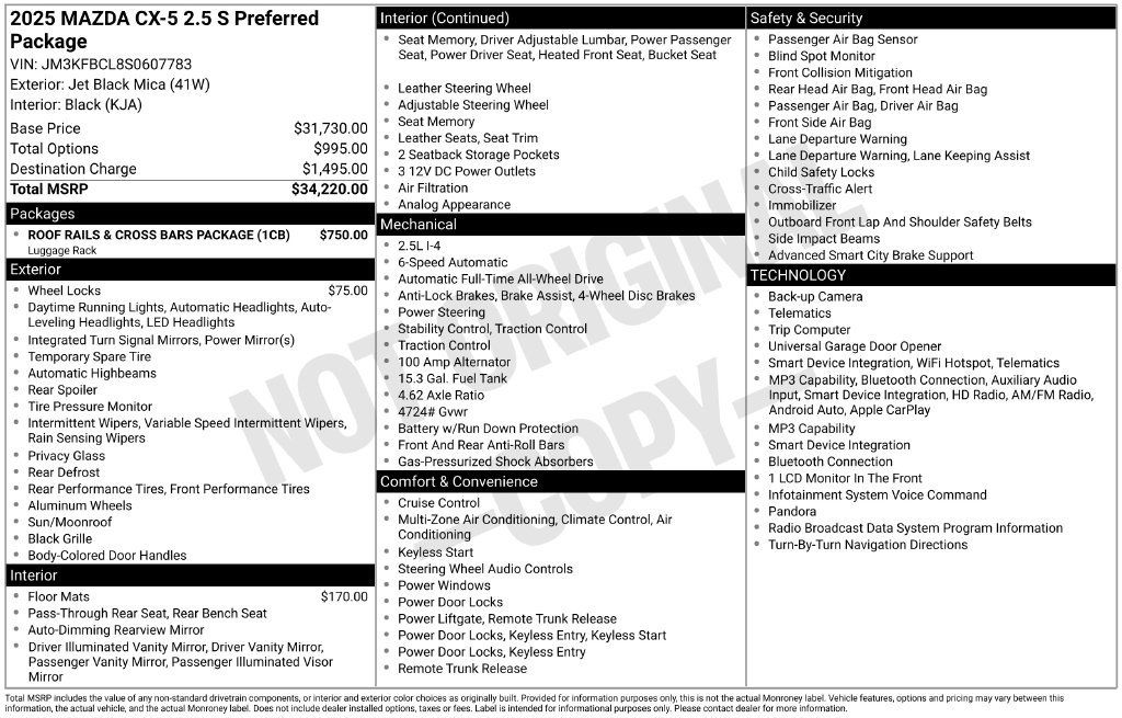 Used 2025 MAZDA CX-5 AWD 2.5 S image 5