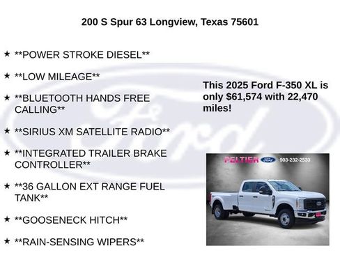 Used 2025 Ford F350 XL w/ XL Chrome Package AWD/4WD image 15