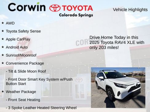 Used 2025 Toyota RAV4 XLE w/ Convenience Package image 7