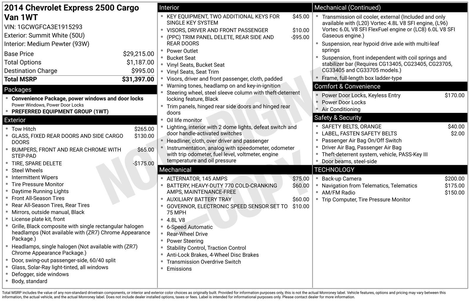 Used 2014 Chevrolet Express 2500 RWD image 4