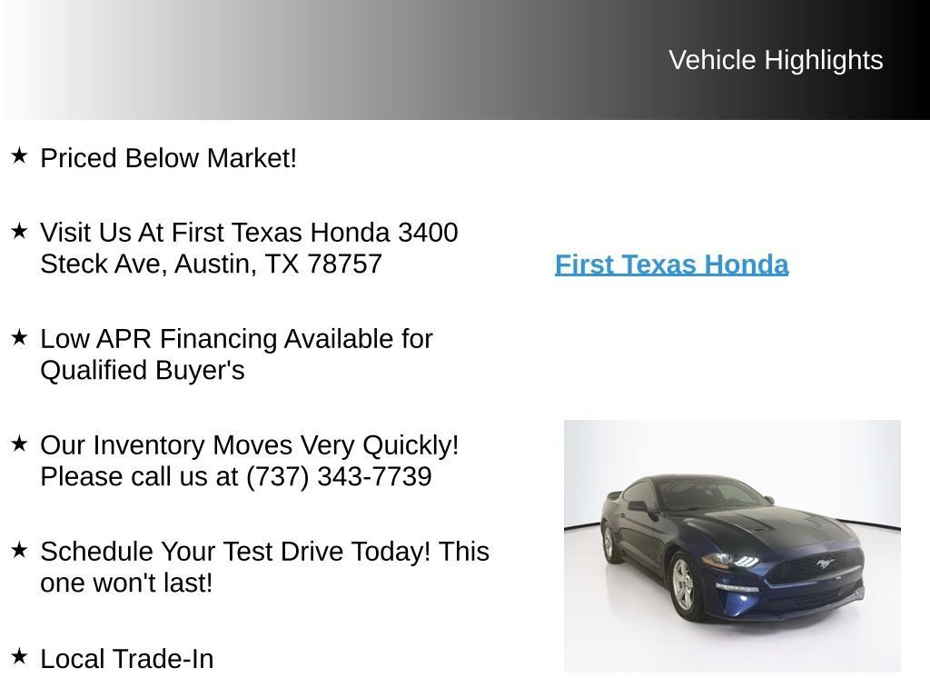 Used 2020 Ford Mustang Coupe RWD image 9