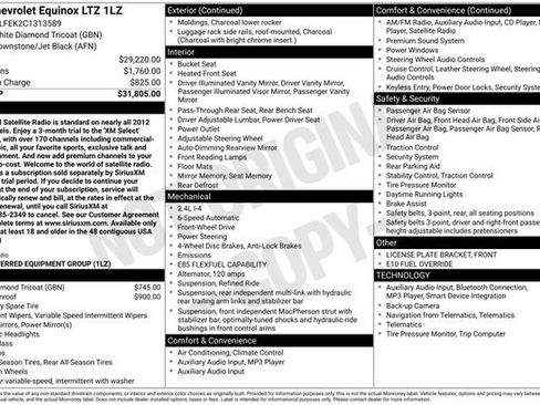 Used 2012 Chevrolet Equinox LTZ image 37