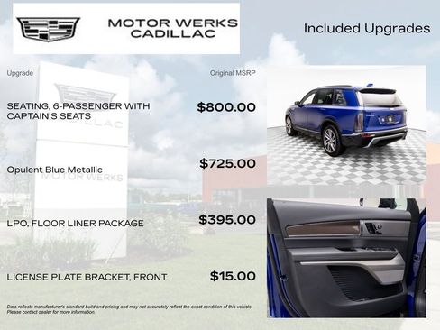 New 2026 Cadillac Vistiq Sport w/ LPO, Floor Liner Package image 9