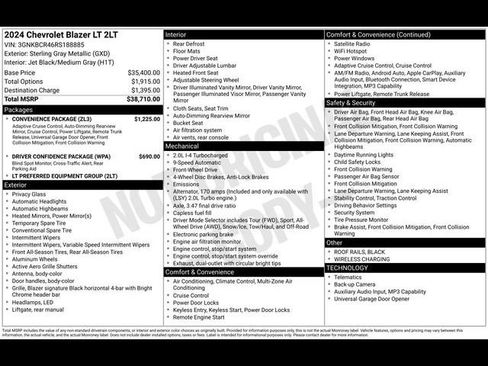 Certified 2024 Chevrolet Blazer LT w/ Convenience Package FWD image 30