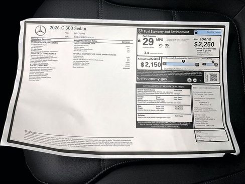 New 2026 Mercedes-Benz C 300 Sedan image 19