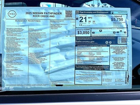 New 2025 Nissan Pathfinder Rock Creek image 14