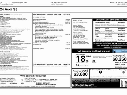 Used 2024 Audi S8 image 91