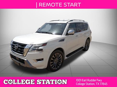 Used 2023 Nissan Armada Platinum w/ Captain's Chairs Package RWD image 6
