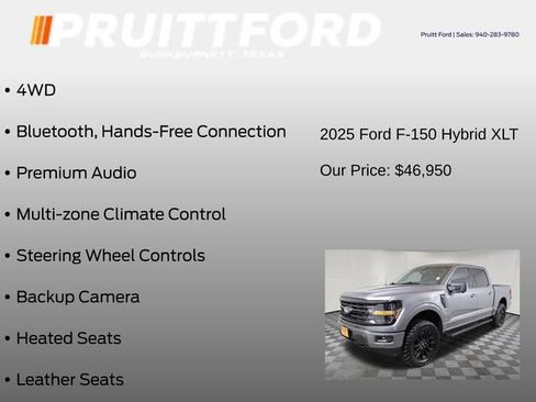 Used 2025 Ford F150 XLT w/ Equipment Group 303A High AWD/4WD image 37