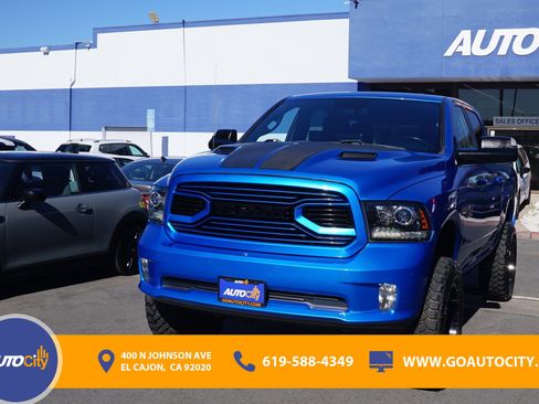 Used 2018 RAM 1500 Sport w/ Hydro Blue Sport Package image 1
