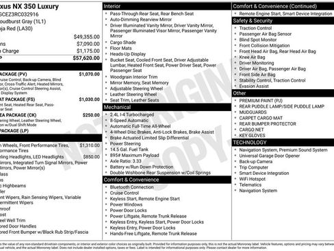 Used 2024 Lexus NX 350 AWD w/ Vision Package image 29