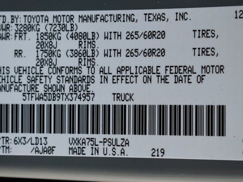 New 2026 Toyota Tundra Limited image 15