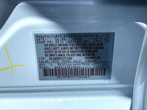 New 2026 Nissan Sentra S w/ Floor Mat Package FWD image 10