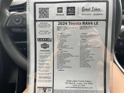 Used 2024 Toyota RAV4 LE AWD/4WD image 27