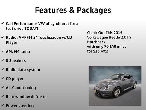 Used 2019 Volkswagen Beetle 2.0T S FWD image 4