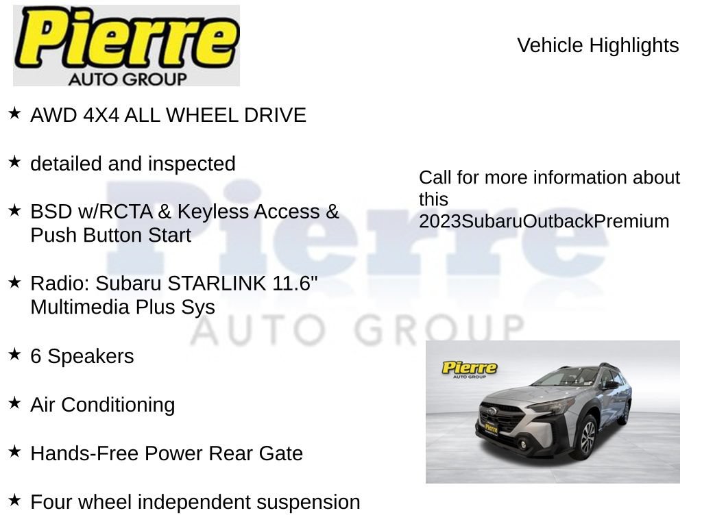 Used 2023 Subaru Outback Premium AWD/4WD image 7
