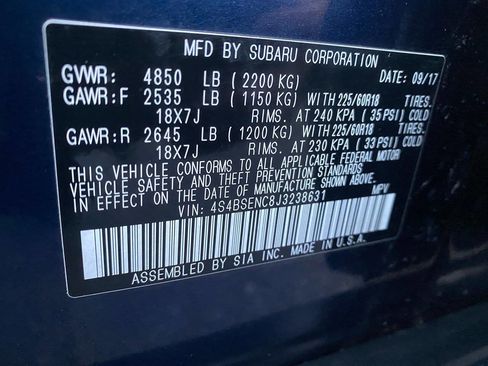 Used 2018 Subaru Outback 3.6R Limited image 17