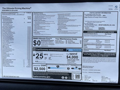 New 2026 BMW X5 sDrive40i w/ Climate Comfort Package image 37
