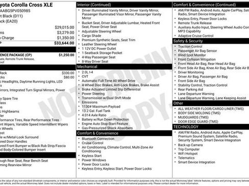 Certified 2023 Toyota Corolla Cross XLE w/ Convenience Package AWD/4WD image 10