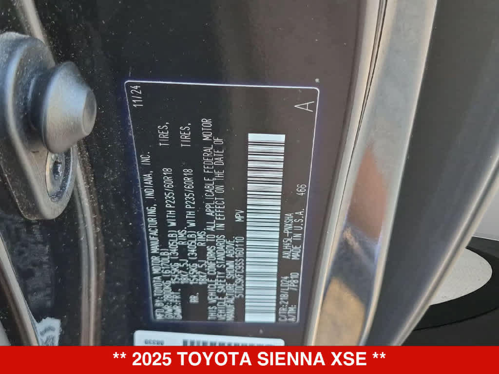 Used 2025 Toyota Sienna XSE w/ XSE Premium Package AWD/4WD image 36