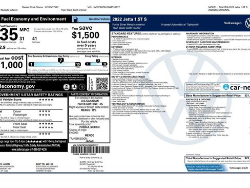 Used 2022 Volkswagen Jetta S image 41