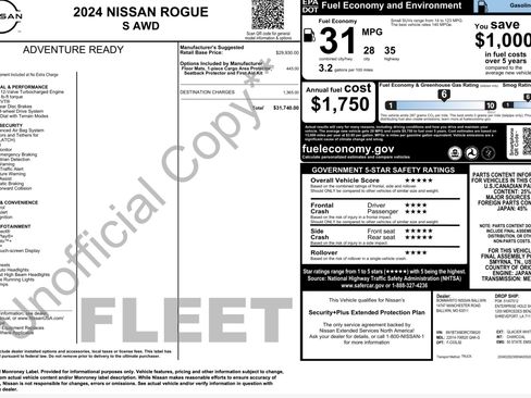 Used 2024 Nissan Rogue S AWD/4WD image 2