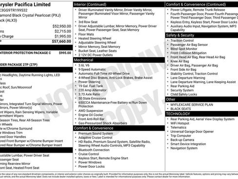 New 2026 Chrysler Pacifica Limited AWD/4WD image 4