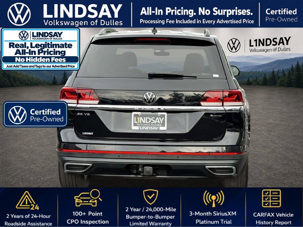 Certified 2023 Volkswagen Atlas SE w/ Panoramic Sunroof Package AWD/4WD image 6